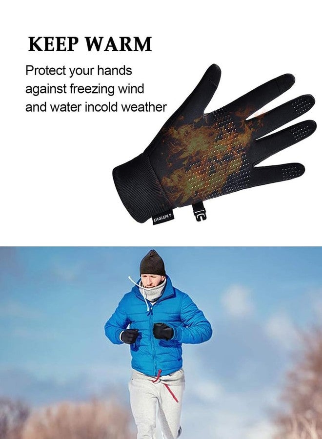 EAGLEFLY Winter Gloves Women Men Waterproof Warm Gloves with Touch Screen Fingers Thermal Glove for Men Women Running Riding Cycling Driving Windproof Water Resistant (Medium(7.09~7.72 inch)) - Image 3